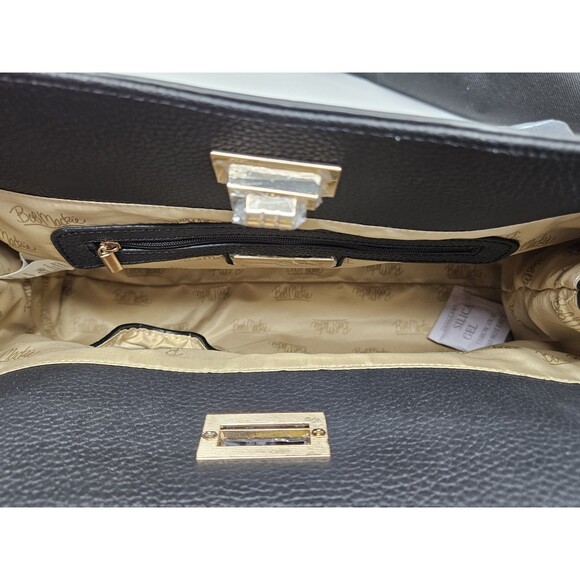 Bob Mackie Bradford Exchange Black Faux Leather Handbag New W/Dust Cover - Picture 7 of 12